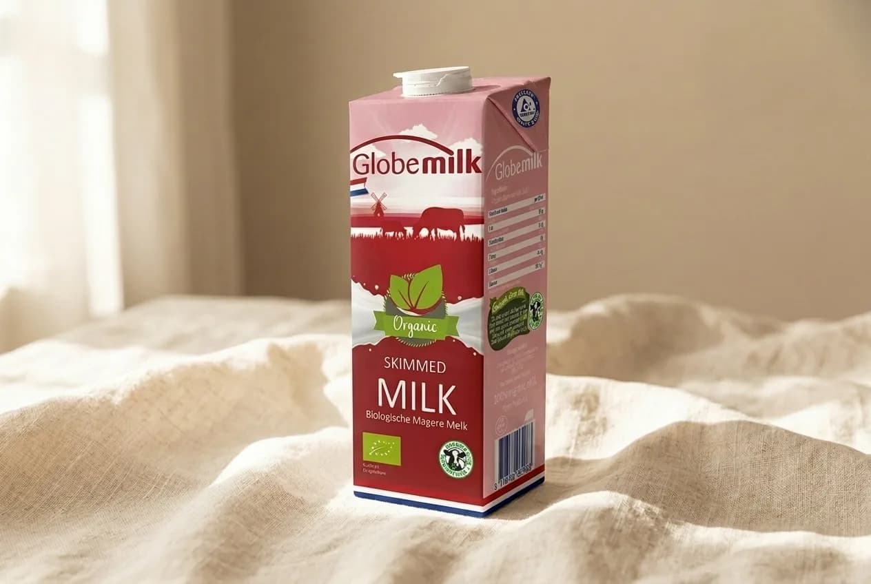 有机草饲脱脂纯牛奶